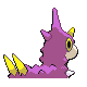 Wurmple shiny back-facing sprite from Pokémon SoulSilver