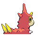 Wurmple back-facing sprite from Pokémon Platinum
