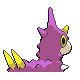 Wurmple shiny back-facing sprite from Pokémon Platinum