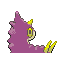 Wurmple shiny back-facing sprite from Pokémon Sapphire