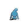 Wynaut back-facing sprite from Pokémon White 2