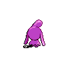Wynaut shiny back-facing sprite from Pokémon White