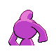 Wynaut shiny back-facing sprite from Pokémon Pearl