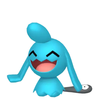 Wynaut front-facing sprite from Pokémon Shield