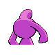 Wynaut shiny back-facing sprite from Pokémon Platinum