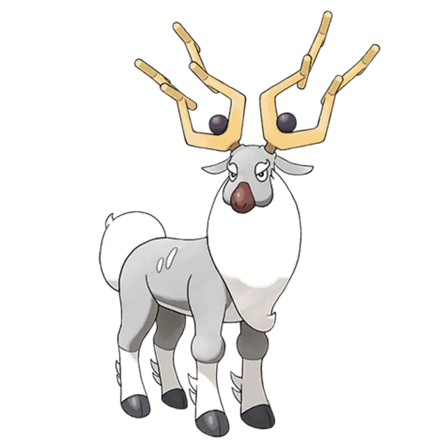 Wyrdeer, the Big Horn Pokémon — Normal/Psychic-type Pokémon official artwork