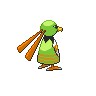 Xatu shiny back-facing sprite from Pokémon Black