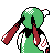 Xatu back-facing sprite from Pokémon Silver