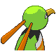 Xatu shiny back-facing sprite from Pokémon Platinum