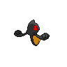 Yamask back-facing sprite from Pokémon Black