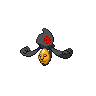 Yamask front-facing sprite from Pokémon Black