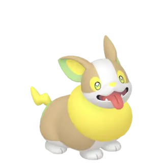 Yamper front-facing sprite from Pokémon Shield