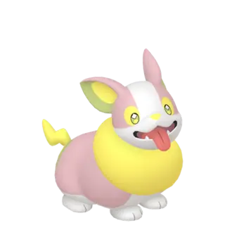 Yamper shiny front-facing sprite from Pokémon Shield