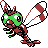 Yanma front-facing sprite from Pokémon Crystal