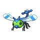 Yanma shiny front-facing sprite from Pokémon Diamond