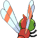 Yanma back-facing sprite from Pokémon HeartGold