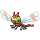 Yanma front-facing sprite from Pokémon HeartGold