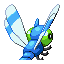 Yanma shiny back-facing sprite from Pokémon Sapphire