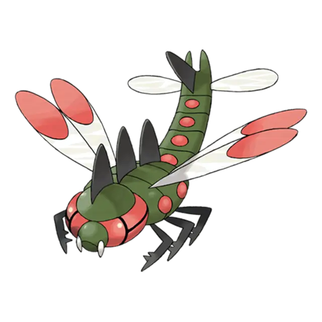 Yanmega, the Ogre Darner Pokémon — Bug/Flying-type Pokémon official artwork