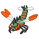 Yanmega front-facing sprite from Pokémon Pearl