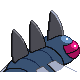 Yanmega shiny back-facing sprite from Pokémon Pearl