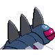 Yanmega shiny back-facing sprite from Pokémon SoulSilver