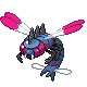 Yanmega shiny front-facing sprite from Pokémon SoulSilver