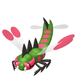 Yanmega front-facing sprite from Pokémon X