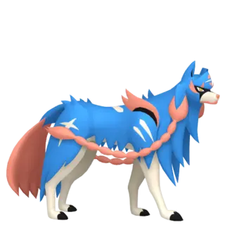 Zacian front-facing sprite from Pokémon Shield