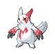 Zangoose front-facing sprite from Pokémon Pearl