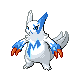 Zangoose shiny front-facing sprite from Pokémon Pearl