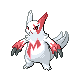 Zangoose front-facing sprite from Pokémon HeartGold