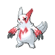 Zangoose front-facing sprite from Pokémon Platinum
