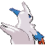 Zangoose shiny back-facing sprite from Pokémon Ruby