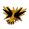 Zapdos shiny back-facing sprite from Pokémon White 2