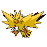 Zapdos front-facing sprite from Pokémon White