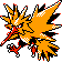 Zapdos shiny front-facing sprite from Pokémon Crystal