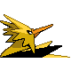 Zapdos back-facing sprite from Pokémon Pearl