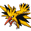 Zapdos shiny front-facing sprite from Pokémon Emerald