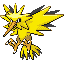 Zapdos front-facing sprite from Pokémon FireRed