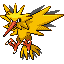 Zapdos shiny front-facing sprite from Pokémon FireRed