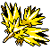 Zapdos front-facing sprite from Pokémon Silver