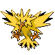 Zapdos front-facing sprite from Pokémon SoulSilver