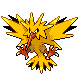 Zapdos shiny front-facing sprite from Pokémon SoulSilver