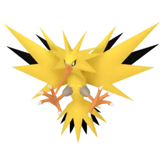 Zapdos shiny front-facing sprite from Pokémon XD: Gale of Darkness