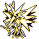 Zapdos front-facing sprite from Pokémon Red