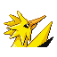 Zapdos back-facing sprite from Pokémon Sapphire