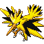 Zapdos front-facing sprite from Pokémon Sapphire