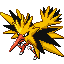 Zapdos shiny front-facing sprite from Pokémon Sapphire