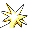 Zapdos back-facing sprite from Pokémon Yellow